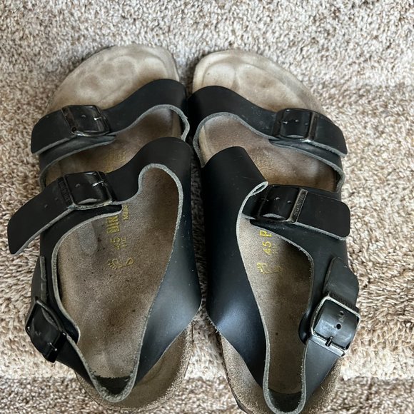 Birkenstock Milano Men’s Dark Grey 2-Strap Backstrap Leather Sandals main image 4